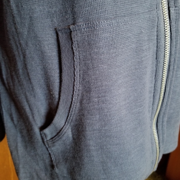 Christopher and Banks Lightweight Zip Up Hooded Sweatshirt Sz P/L - Picture 4 of 7